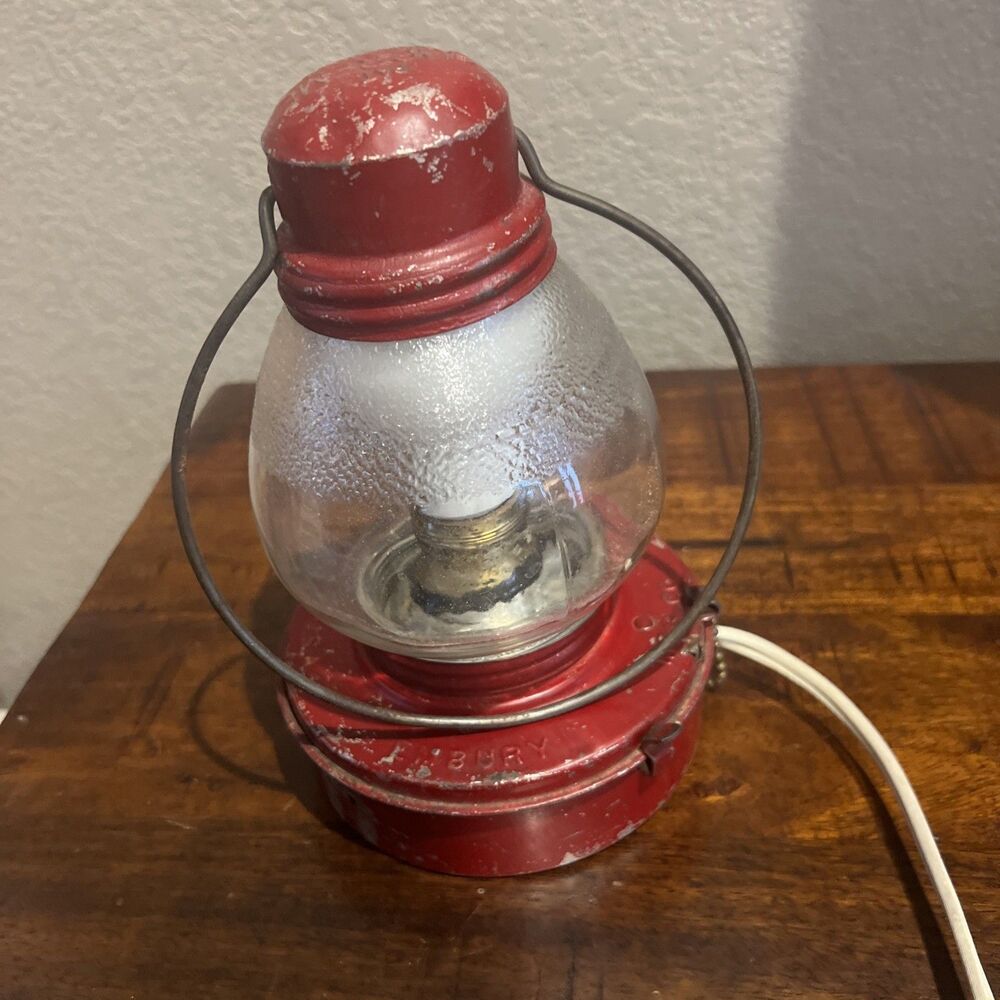 Antique SUPREME brand lantern year 1924 made in N.Y U.S.A. Retro fit W/AC light